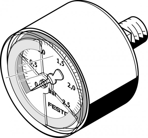 MA-40-2.5-R1/8-E-RG Manometer