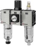 ID: 142490 - WE 3-tlg. »FUTURA-mini«, PC-Beh., Kompaktmanometer G 1/4, 0,1-4, HA