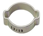 ID: 114134 - 2-Ohr-Schl.klemme, Stahl glanzv. (W1), Spannbe. 25-28 mm, 9,0 mm