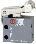 ID: 106393 - 3/2-Wege-Miniaturventil mechan., Rollenhebel, NO, 4 mm seitlich