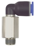 ID: 109320 - L-Steckverschraubung »Blaue Serie« lang, drehbar, R 1/8 a., Ø 4mm