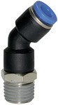 ID: 109252 - Steckverschraubung 45° »Blaue Serie«, drehbar, R 3/8 außen, Ø 8mm