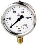ID: 102125 - Glyzerinmanometer, CrNi-Stahl, G 1/2 unten, -1 / 0,0 bar, Ø 100