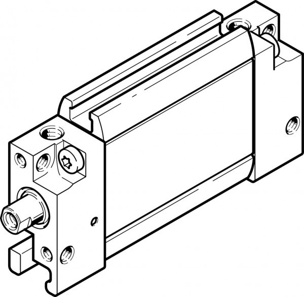DZF-12-80-P-A Flachzylinder