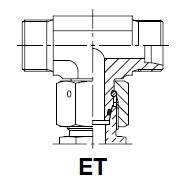 EO-L-Stutzen mit Dichtkegel