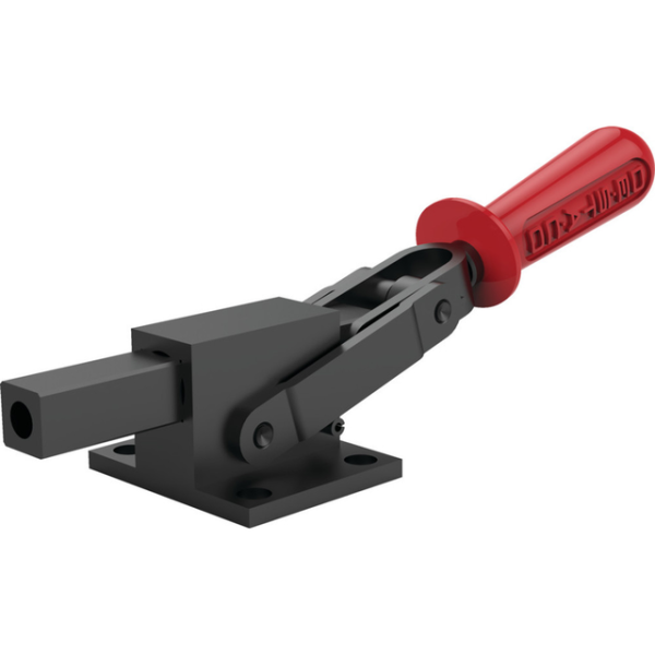 Schwerlast-Schubstangenspanner, Fuß abgewinkelt, Max. Haltekraft 25800N, Hub 48,4, Handgriff Öffnung