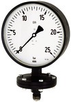 ID: 102585 - Plattenfedermanometer Robust., G 1/2 radial unten, 0 - 1,0 bar, Ø 100
