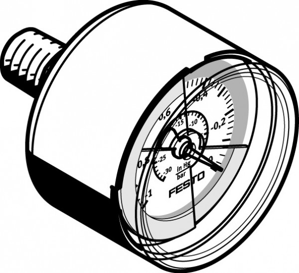 VAM-40-V1/0-R1/8-E-RG Vakuummeter