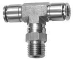 ID: 135195 - T-Steckverschraubung, drehbar, R 1/4 a., Schlauch-Ø 10, ES 1.4404