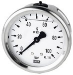 ID: 102159 - Glyzerinmanometer, CrNi-Stahl, G 1/4 hinten zentr., 0-1000,0 bar, Ø63