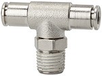 ID: 108936 - T-Steckverschraubung »metallica«, drehbar, R 3/8 a., Schlauch-Ø 8