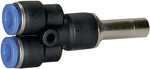 ID: 109108 - Y-Steckverbindung, Stecknippel 4 mm »Blaue Serie« mini, Schl.-Ø 4