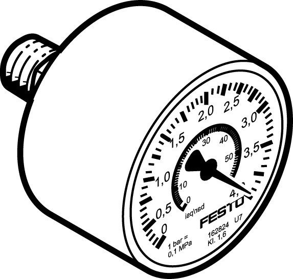 MAP-40-4-1/8-EN Präzisions Manometer