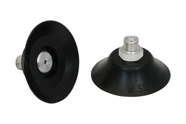 Flachsauggreifer (rund) PFYN 50 NBR-55 G1/8-AG