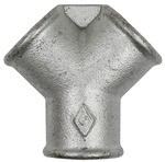 ID: 113016 - Y-Stück 220, IG/IG/IG, Rp 1/2, schwarzer Temperguss feuerverz.