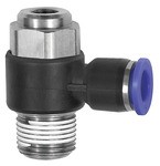 ID: 136015 - Drosselrückschlagventil »Blaue Serie« Abluftdros., R 3/8 a. Ø12mm