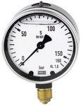 ID: 102201 - Glyzerinmanometer, Metallgehäuse, G 1/2 unten, 0-100,0 bar, Ø 100