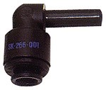 ID: 110339 - Einsteck-Winkelverbinder POM, Stutzen 4 mm, Schlauch-Außen-Ø 4