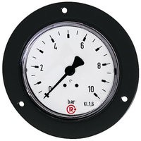 ID: 101906 - Standardmanometer, Frontring schwarz, G 1/4 hinten, 0-10,0 bar, Ø 63