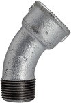 ID: 112879 - Bogen 40, 45°, IG/AG, Rp/R 3, schwarzer Temperguss feuerverz.