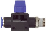 ID: 110129 - 3/2-Wegeventil »Blaue Serie«, Steckanschluss, R 3/8 außen Ø 12mm