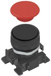 ID: 106444 - Druckknopf mit roter und schwarzer Scheibe, monostabil
