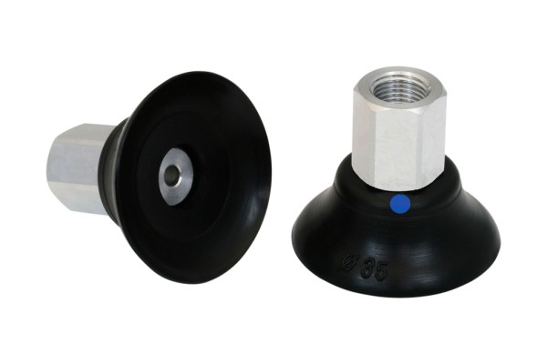 Flachsauggreifer (rund) PFYN 35 NBR-AS-55 G1/8-IG