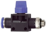 ID: 110118 - 3/2-Wegeventil »Blaue Serie«, Steckanschluss, G 1/2 außen Ø 10mm