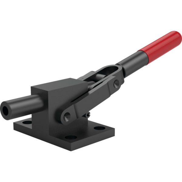 Schwerlast-Schubstangenspanner, Fuß abgewinkelt, Max. Haltekraft 11120N, Hub 25,4, Handgriff Öffnung