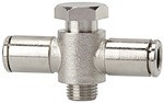 ID: 108963 - T-Steckverschraubung »metallica«, drehbar, G 1/8 a., Schlauch-Ø 4