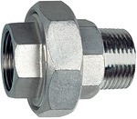 ID: 111956 - Lösb. Doppelgewindenippel, IG/AG, flach dichtend G 1/4, ES 1.4408