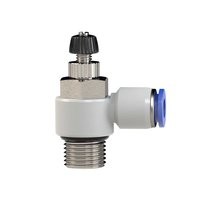 ID: 109991 - Drosselrückschlagventil »Blaue Serie«, Zuluftdros., G 1/2 a. Ø8mm