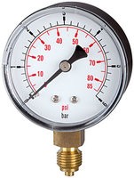 ID: 115028 - Standardmano »pressure line«, G 1/4 unten, 0-4,0 bar/60 psi, Ø 63