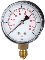 ID: 115025 - Standardmano »pressure line« G 1/4 unten, 0-1,0 bar/15 psi, Ø63