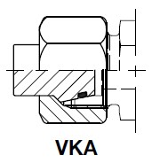 Verschlusskegel für Verschraubungskonen  EO 24° D