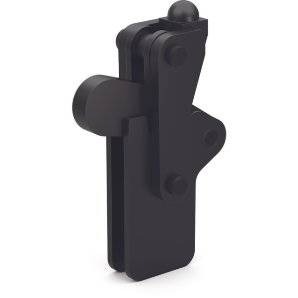 Vertikal-Kniehebelspanner, Langer Fuß, Max. Haltekraft 22.500N, Spannarm Öffnungswinkel 200°