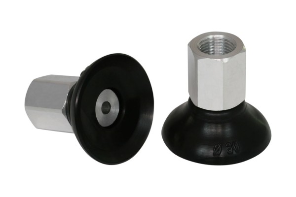 Flachsauggreifer (rund) PFYN 30 NBR-55 G1/8-IG