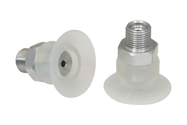 Flachsauggreifer (rund) PFYN 25 SI-55 G1/8-AG