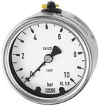 ID: 102514 - Manometer, CrNi-Stahl, G 1/4 hinten zentrisch, 0-250,0 bar, Ø 63