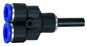 ID: 125734 - Y-Steckverbindung, Stecknippel 6 mm »Blaue Serie«, Schl.-Ø 4, KS