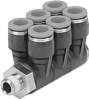 QSLV6-1/4-6 Mehrfach-Verteiler