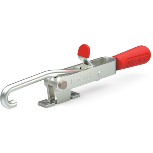 Verschlussspanner mit schmalen Fuß, Max. Haltekraft 1670N, EF:AF 21:1, Spannweg 101,6