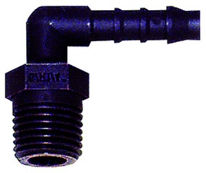 ID: 110978 - Winkel-Einschraubstutzen, R 3/8 a., für Schlauch LW 8 mm, PA 6