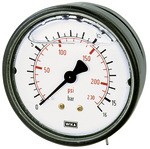 ID: 102105 - Glyzerinmanometer, Kunststoff, G 1/4 hinten zentr., 0-160,0 bar, Ø 63