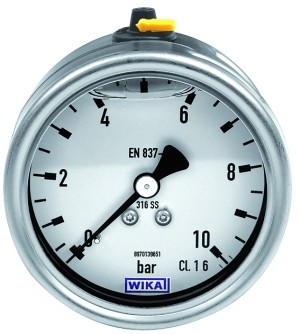 ID: 134037 - Glyzerinmanometer CrNi-Stahl, G 1/2 exzentrisch, 0 - 25,0 bar, Ø 100