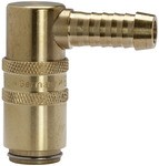 ID: 107916 - Temperierkupplung DN 6, Zapfen 9 mm, Schlauchtülle 90°