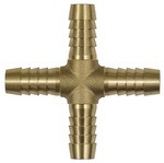 ID: 134514 - Kreuz-Schlauchverbindungsstutzen, für Schlauch LW 8 mm, Messing