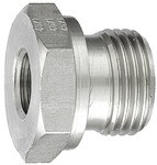 ID: 112494 - Kurze Wechselreduzierung, G 3/8 a., G 1/8 i., Edelstahl 1.4571
