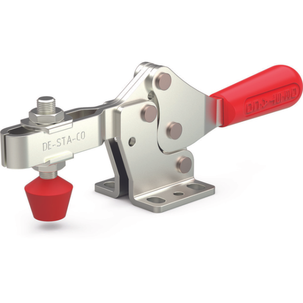 Horizontal-Kniehebelspanner, U-Spannarm, Fuß abgewinkelt, Max. Haltekraft 2220 N, Spannarm Öffnungsw
