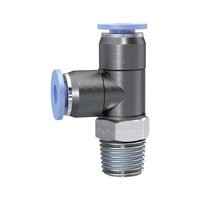 ID: 148861 - T-Steckverschraubung »Blaue Serie« mini, L-Form, drehbar, R 1/8
